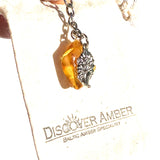 Keyring Hedgehog with Amber Charm for Luck
