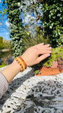 Unpolished Baltic Amber Bracelet Round Bead