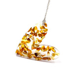 Amber Heart Pendant