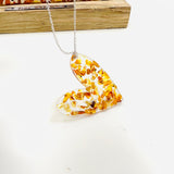 Amber Heart Pendant