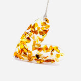 Amber Heart Pendant