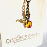Keyring Dinosaur with Amber Charm for luck