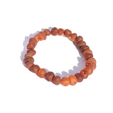 Unpolished Baltic Amber Bracelet Round Bead