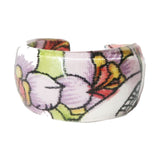 Floral acrylic Ring with floral design.