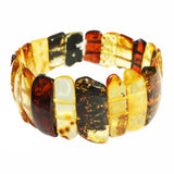 Uneven Baltic Amber Pieces Bracelet
