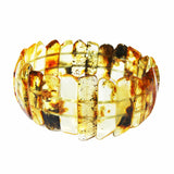 Uneven Baltic Amber Pieces Bracelet