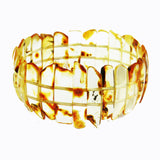 Uneven Baltic Amber Pieces Bracelet