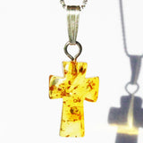 Small Baltic Amber CROSS Pendant