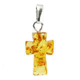 Small Baltic Amber CROSS Pendant