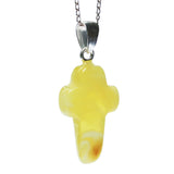 Medium Baltic Amber CROSS Pendant