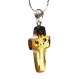 Medium Baltic Amber CROSS Pendant