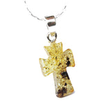 Small Baltic Amber CROSS Pendant