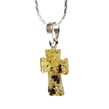 Small Baltic Amber CROSS Pendant
