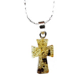 Small Baltic Amber CROSS Pendant