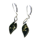 Ideal pair of honey/green/cherry amber earrings to accessorize with your outfit