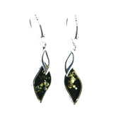 Ideal pair of honey/green/cherry amber earrings to accessorize with your outfit