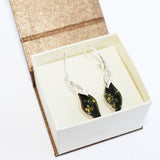 Ideal pair of honey/green/cherry amber earrings to accessorize with your outfit