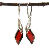 Ideal pair of honey/green/cherry amber earrings to accessorize with your outfit