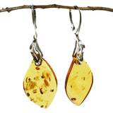 Spectacular Drop Earrings Crafted from Amber