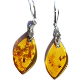 Spectacular Drop Earrings Crafted from Amber