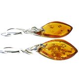 Spectacular Drop Earrings Crafted from Amber