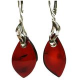 Spectacular Drop Earrings Crafted from Amber