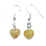 Baltic Amber Heart Dangle Earrings