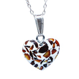 Baltic Amber Dalmatian Pattern Pendant