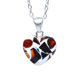 Baltic Amber Dalmatian Pattern Pendant
