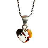 Baltic Amber Dalmatian Pattern Pendant