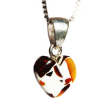 Baltic Amber Dalmatian Pattern Pendant