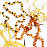 Small Bead Roundish Amber Necklace