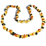 Small Bead Roundish Amber Necklace