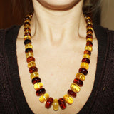 Beautiful Baltic Honey Amber Necklace 21.5 inch.