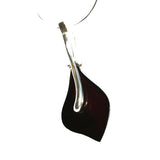 Pretty shaped honey or cherry coloured amber drop earrings