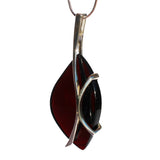 Cherry Amber Pendant with large amber piece