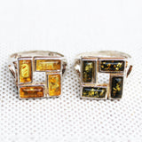 Elegant Square Shape Baltic Amber ring