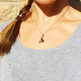 Silver Green or Cognac Baltic Amber Pendant
