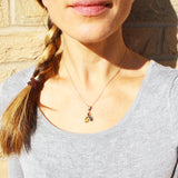 Silver Green or Cognac Baltic Amber Pendant