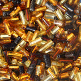 Polished Muliticolour Baltic Amber Tube Beads with holes