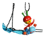 Cute Wooden Animal Necklaces on the black ball chain.