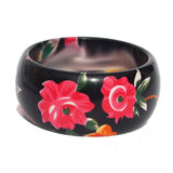 Wide FLORAL BANGLES