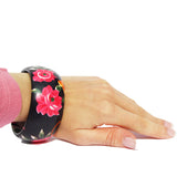 Wide FLORAL BANGLES