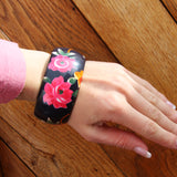 Wide FLORAL BANGLES