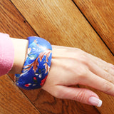 Wide FLORAL BANGLES