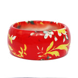 Wide FLORAL BANGLES