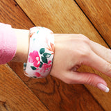 Wide FLORAL BANGLES