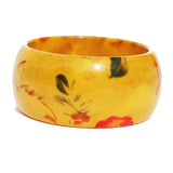 Wide FLORAL BANGLES