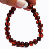 Baltic Amber Bracelet Round Bead