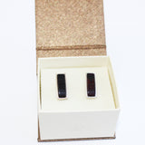 Oblong Green/Honey/Cherry/Lemon Amber Stud Earrings